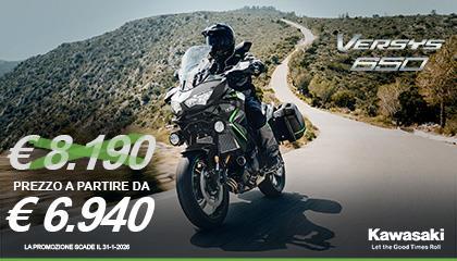 Versys 650: tua a partire da € 6.940